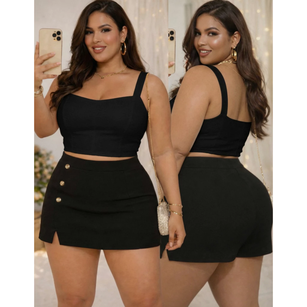 O Conjunto Feminino Plus Size que Está Dominando as Tendências de Moda